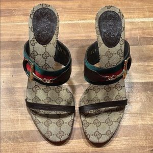 Gucci high heel slide